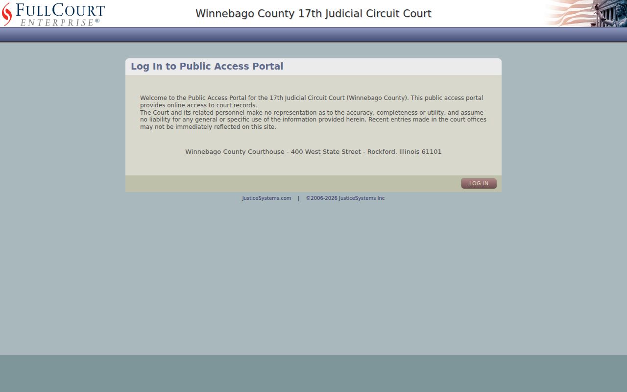 Winnebago Full Court Enterprise access for Machesney Park court parties